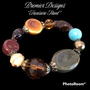 Premier Designs “Treasure Hunt” Stretch Bracelet